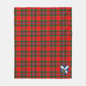 Scott Maule Red Tartan Kariert Fleecedecke (Vorderseite)