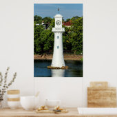 Scott Memorial, Roath Park Lake, Cardiff, Wales Poster (Küche)