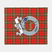 Scott Modern Clan Abzeichen Tartan Kariert Fleecedecke (Vorderseite (Horizontal))