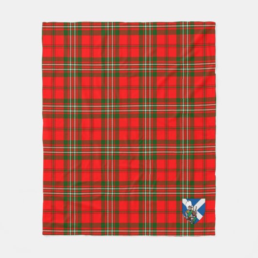 Scott Modern Tartan Kariert Fleecedecke (Vorderseite)