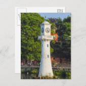 Scott Monument - Roath Park Lake, Cardiff Postcard Postkarte (Vorne/Hinten)