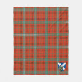 Scott Morrison Red Ancient Tartan Kariert Fleecedecke (Vorderseite)