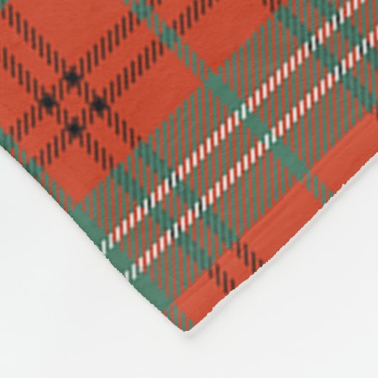 Scott Morrison Red Ancient Tartan Kariert Fleecedecke (Ecke)
