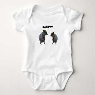 Scott Name mit australischen Quokkas, Baby Bodysui Strampler