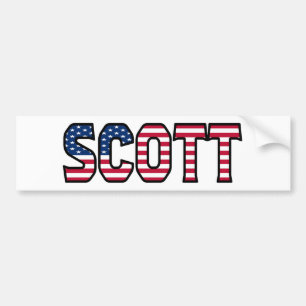 Scott Name Vorname USA Aufkleber Sticker Auto Autoaufkleber
