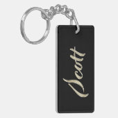 Scott Name whitegold Schlüsselanhänger Anhänger (Vorderseite links)