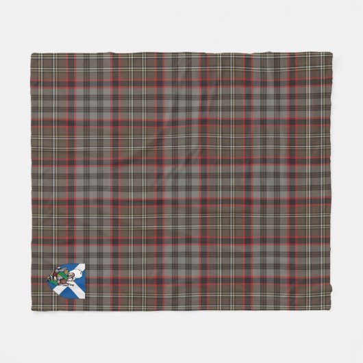 Scott Nicolson Hunting Weathered Tartan Kariert Fleecedecke (Vorderseite (Horizontal))