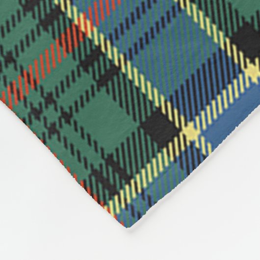 Scott Ogilvie Hunting Ancient Tartan Kariert Fleecedecke (Ecke)