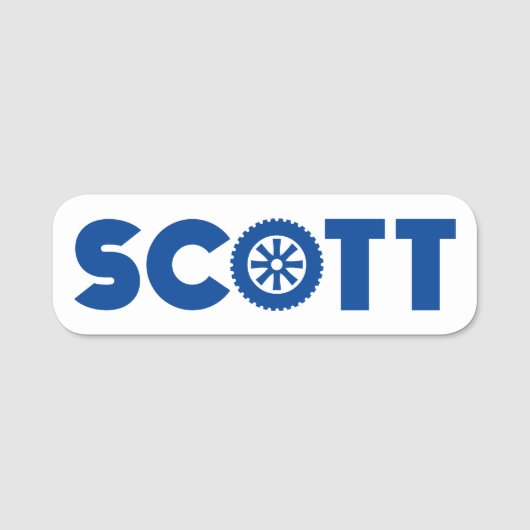 Scott Petrol Head Namensschild (Vorderseite)