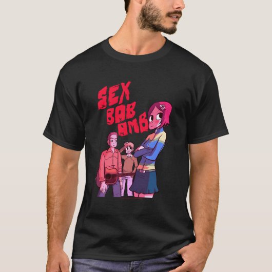 Scott Pilgrim Vs The World Bob Omb Band T-Shirt (Vorderseite)