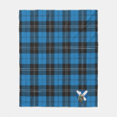 Scott Ramsay Blue Ancient Tartan Kariert Fleecedecke (Vorderseite)
