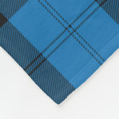 Scott Ramsay Blue Ancient Tartan Kariert Fleecedecke (Ecke)