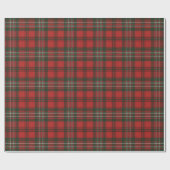 Scott Red Modern Scottish Tartan Geschenkpapier (Flach)