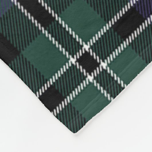 Scott Rose Jagd Modernes Tartan Kariert Fleecedecke (Ecke)
