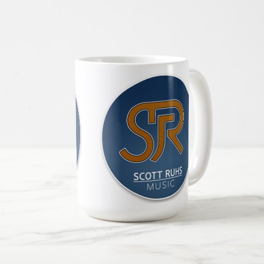 Scott Ruhs Logo Kaffeetasse (VorderseiteRechts)