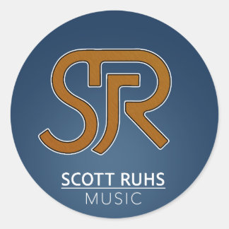 Scott Ruhs Logo Runder Aufkleber