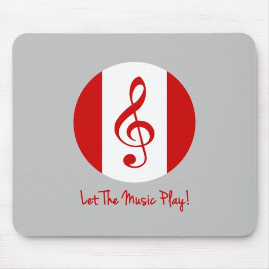 Scott Ruhs Logo und Lass The Music Play! Mousepad (Vorne)