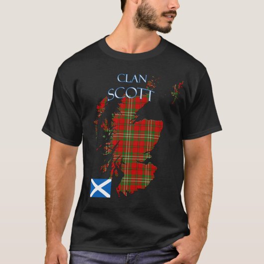 Scott Scottish Clan Tartan Scotland T-Shirt (Vorderseite)