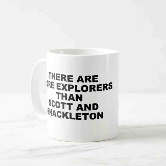 Scott Shackleton Tasse (Vorderseite Links)