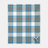 Scott Stewart Muted Blue Tartan Kariert Fleecedecke (Vorderseite)