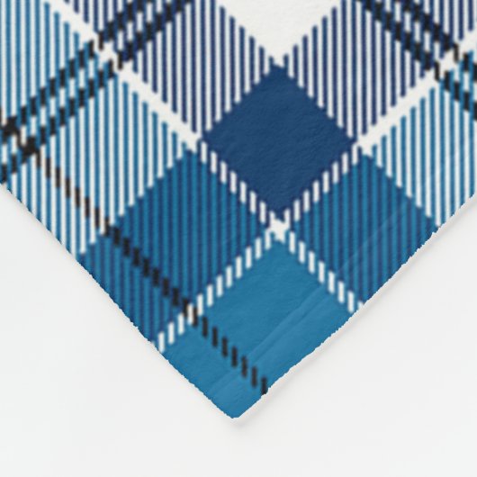 Scott Strathclyde District Tartan Kariert Fleecedecke (Ecke)