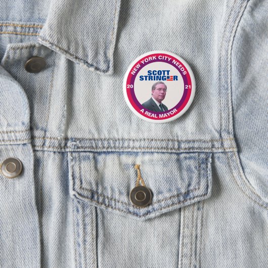 Scott Stringer für NYC Mayor 2021 Button (Beispiel)