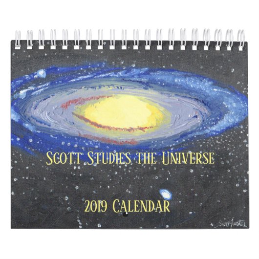 Scott studiert das Universum Kalender (Titelbild)
