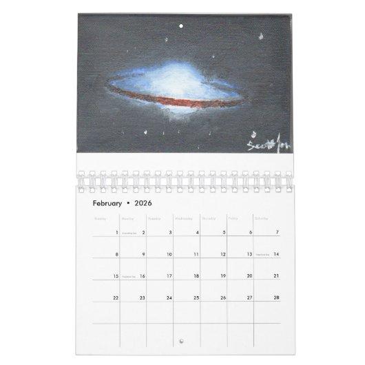 Scott studiert das Universum Kalender (Feb 2026)