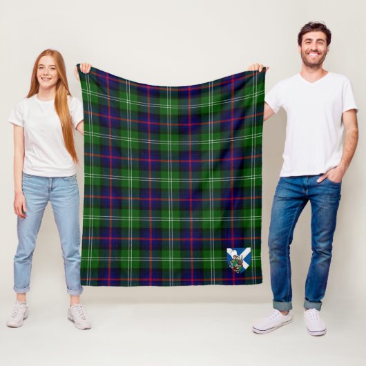 Scott Sutherland Weathered Tartan Kariert Fleecedecke (Beispiel)
