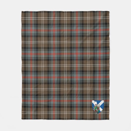 Scott Sutherland Weathered Tartan Kariert Fleecedecke (Vorderseite)