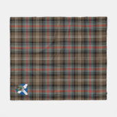 Scott Sutherland Weathered Tartan Kariert Fleecedecke (Vorderseite (Horizontal))