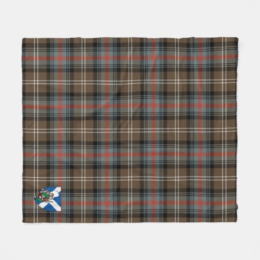 Scott Sutherland Weathered Tartan Kariert Fleecedecke (Vorderseite (Horizontal))