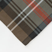 Scott Sutherland Weathered Tartan Kariert Fleecedecke (Ecke)