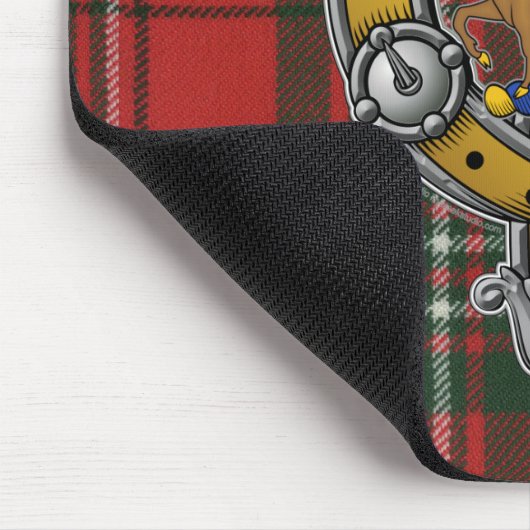 Scott Tartan & Abzeichen Mousepad (Ecke)