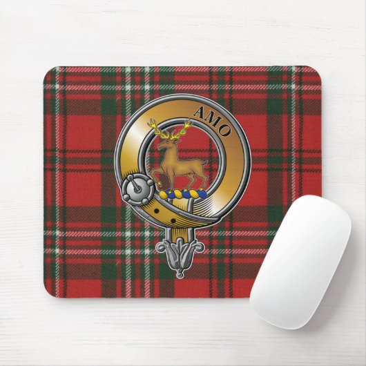 Scott Tartan & Abzeichen Mousepad (Mit Mouse)