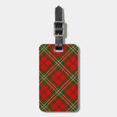 Scott Tartan Rot kariert Gepäckanhänger (Vorderseite vertikal)