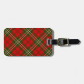 Scott Tartan Rot kariert Gepäckanhänger (Vorderseite horizontal)