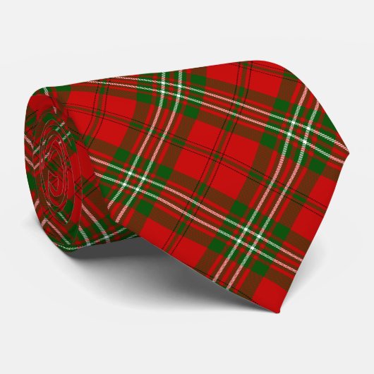 Scott Tartan Rot kariert Krawatte (Gerollt)