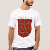Scott Tartan Scottish Kariert Lion Rampant T-Shirt (Vorderseite)
