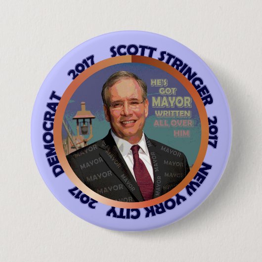 Scott-Tragbalken für NYC Bürgermeister 2017 Button (Vorderseite)