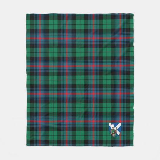 Scott Urquhart Broad Red Ancient Tartan Kariert Fleecedecke (Vorderseite)