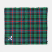 Scott Urquhart Broad Red Ancient Tartan Kariert Fleecedecke (Vorderseite (Horizontal))