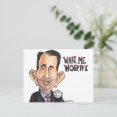 Scott Walker macht sich Sorgen Postkarte (Stehend Vorderseite)