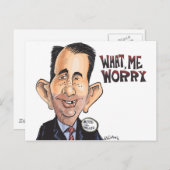 Scott Walker macht sich Sorgen Postkarte (Vorne/Hinten)