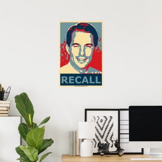 Scott Walker Recall Poster (Heimbüro)