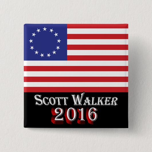 Scott-Wanderer 2016 - Flagge Betsy Ross 13-Star US Button (Vorderseite)