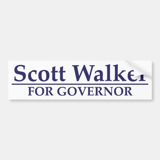 Scott-Wanderer für Gouverneur Autoaufkleber (Vorne)