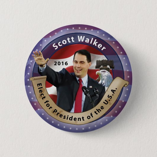 Scott-Wanderer für Präsidenten des USA - 2016 Button (Vorderseite)