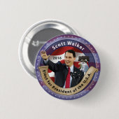 Scott-Wanderer für Präsidenten des USA - 2016 Button (Vorne & Hinten)
