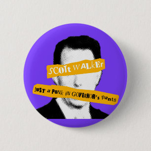 Scott-Wanderer gerade ein Punk in den Hosen des Button